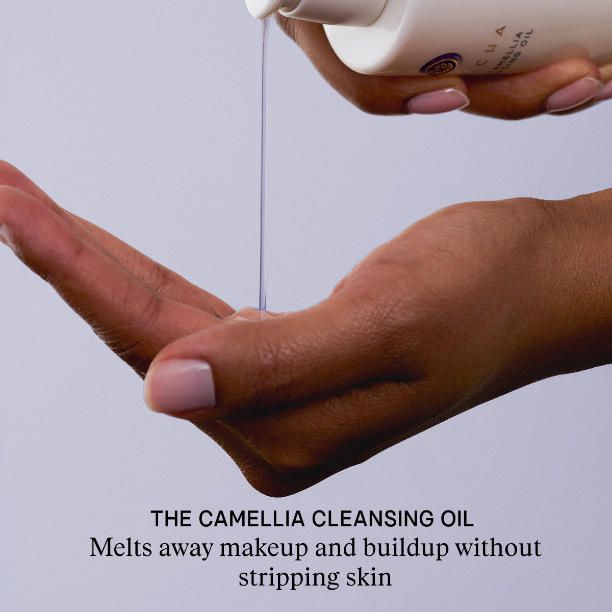 The Camellia Cleansing Oil Melts away makeup and buildup without stripping skin